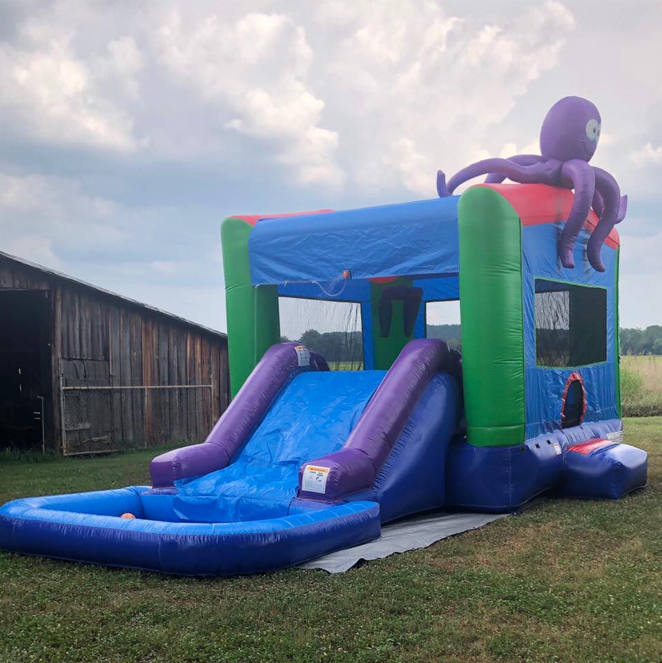 13' x 22' Wet/Dry Bouncy House and Slide Combo